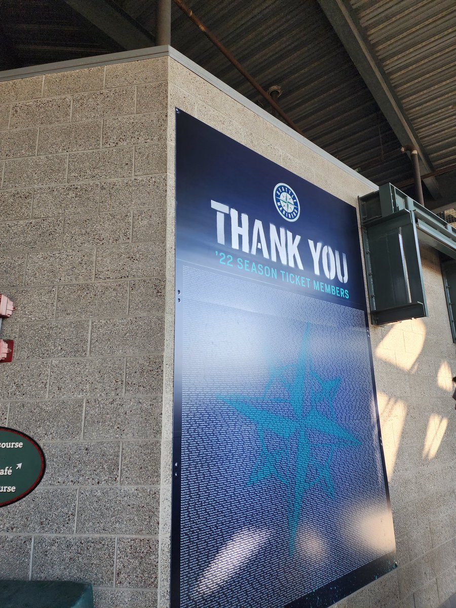 evanbolin's tweet photo. Ready to watch my playoff bound @Mariners take the field today! #GoMariners #SthAppreciationDay #MarinersSTH #RefuseToLose #Believe Sec. 234 Row 5 Seat 10 https://t.co/IklStGUFcZ