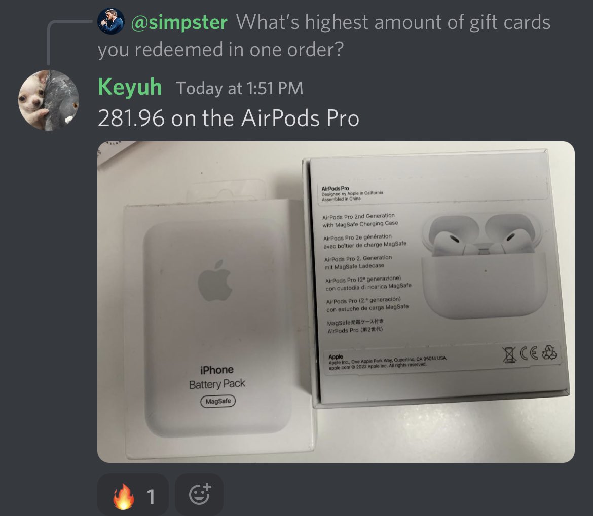 LetsCookAIO's tweet image. 🎁GIFT CARD GIVEAWAY🎁

3 $10 gift cards to people who RETWEET AND FOLLOW

⭐️OUR GIFT CARD LOOP IS GOING INSANE⭐️

It’s not just target gift cards, we are getting Lowes, AirBnb and other giftcards!

Free Vacations, Electronics and more In Let’s Cook: dashboard.letscookaio.com