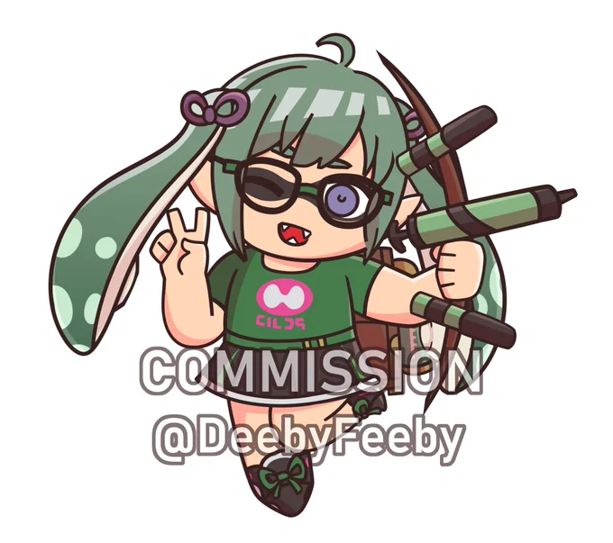 Inkling Midori chibi for  