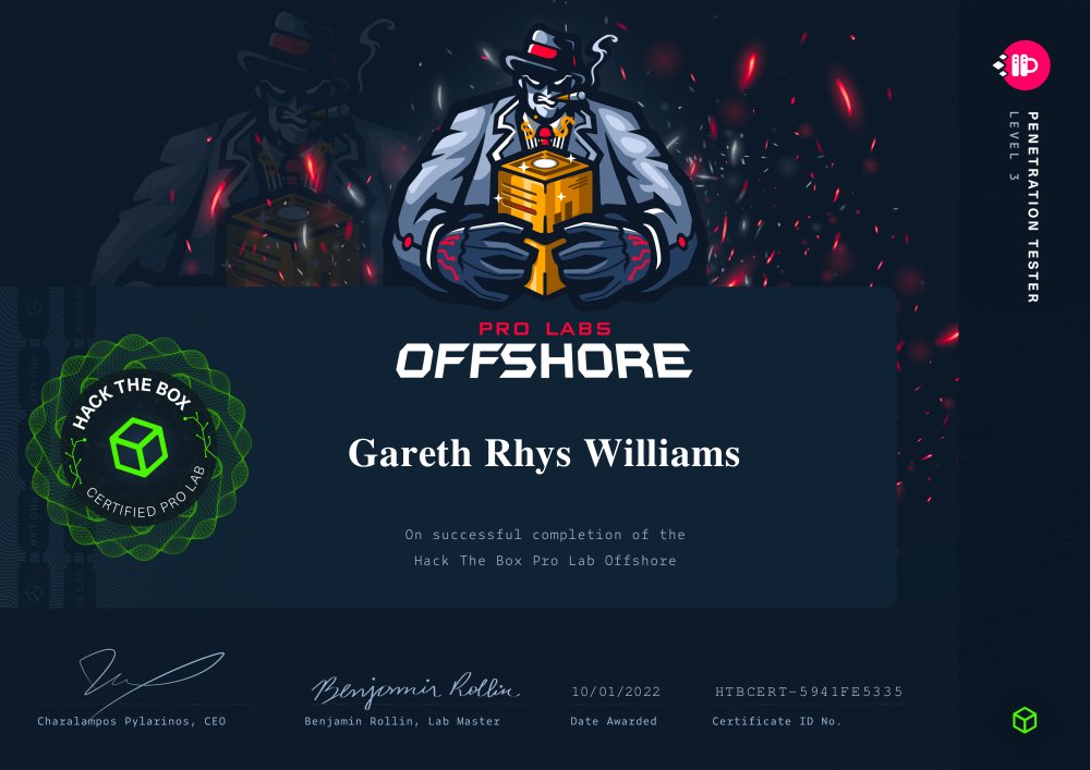 garffff_bot's tweet image. After months of hard work I finally did it. Thanks again @hackthebox_eu #offshore #prolabs #pentesting #cybersecurity #windows #linux #ActiveDirectory #Hacking