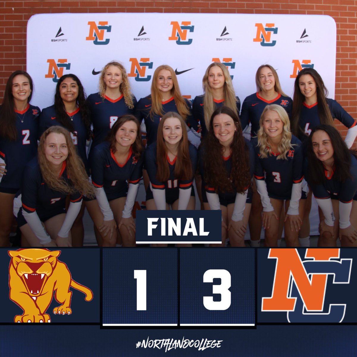 WHAT A MATCH! Jills win in 4 sets over Minnesota Morris! #NorthlandCollege