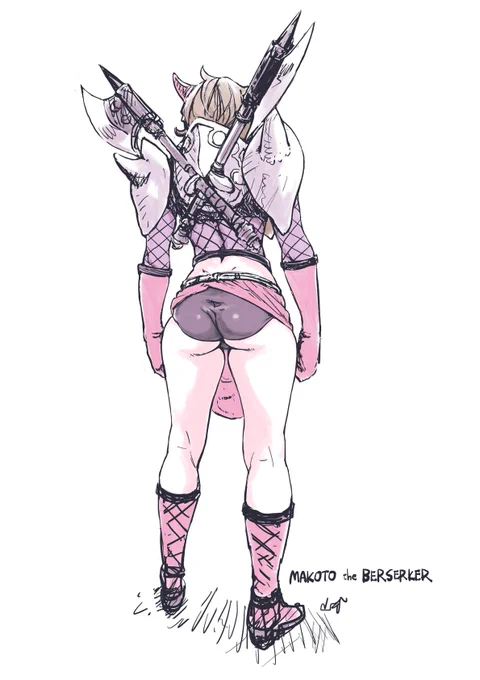なので真琴BERSERKERもベタ靴というかサンダル装備である。 
