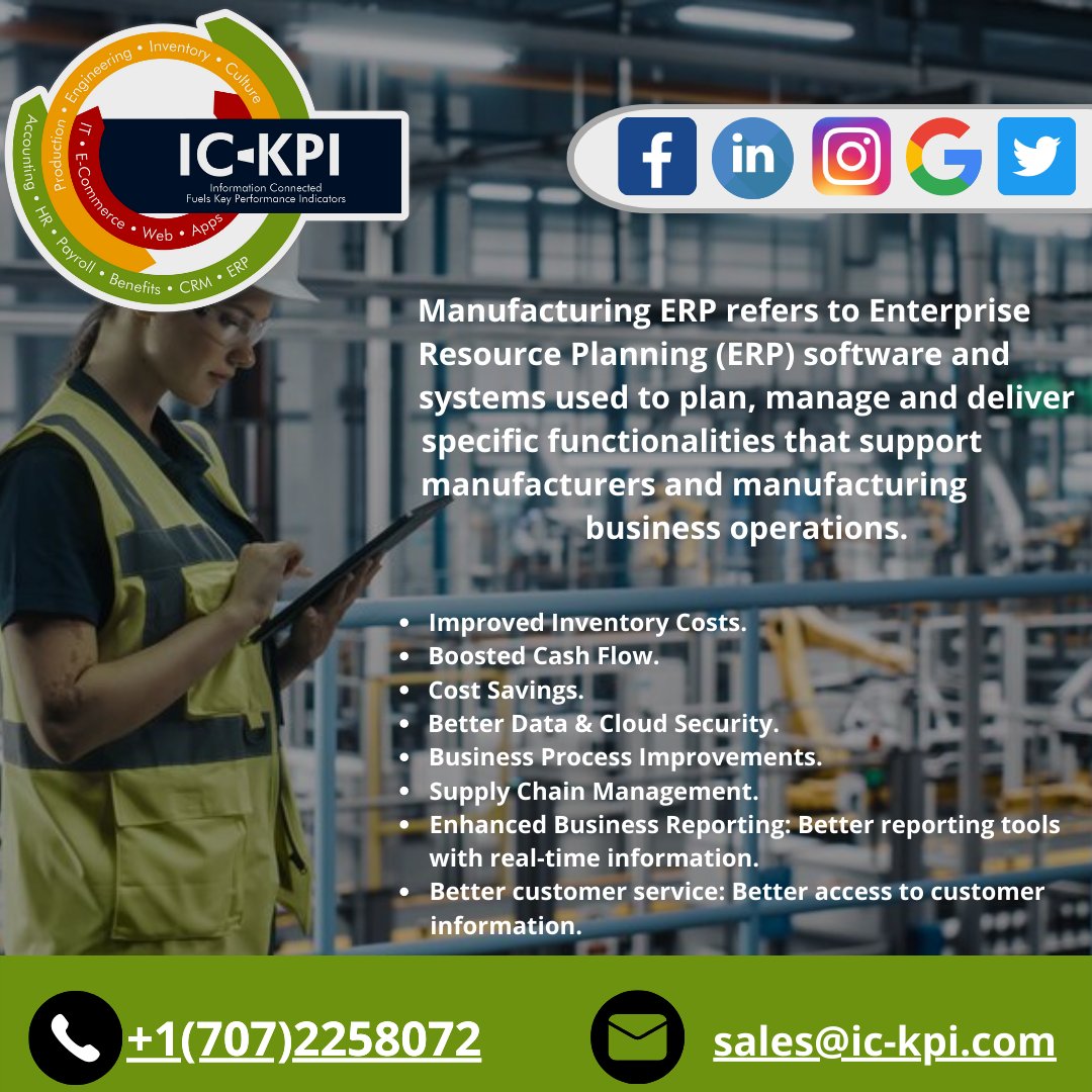 ic_kpi's tweet photo. #ERPSoftwareSolutions #BestERPSoftware #Business #BestERPSoftware #ERPSoftwareProviders #ERP #ERPProducts #BestManufacturingERP #BestManufacturingERP #ERPSoftwareCompanies
.
For More Details:-
.
IC-KPI
.
tel:+1(707)2258072
.
https://t.co/IPqYqVtVrp https://t.co/nfqusrKIcj
