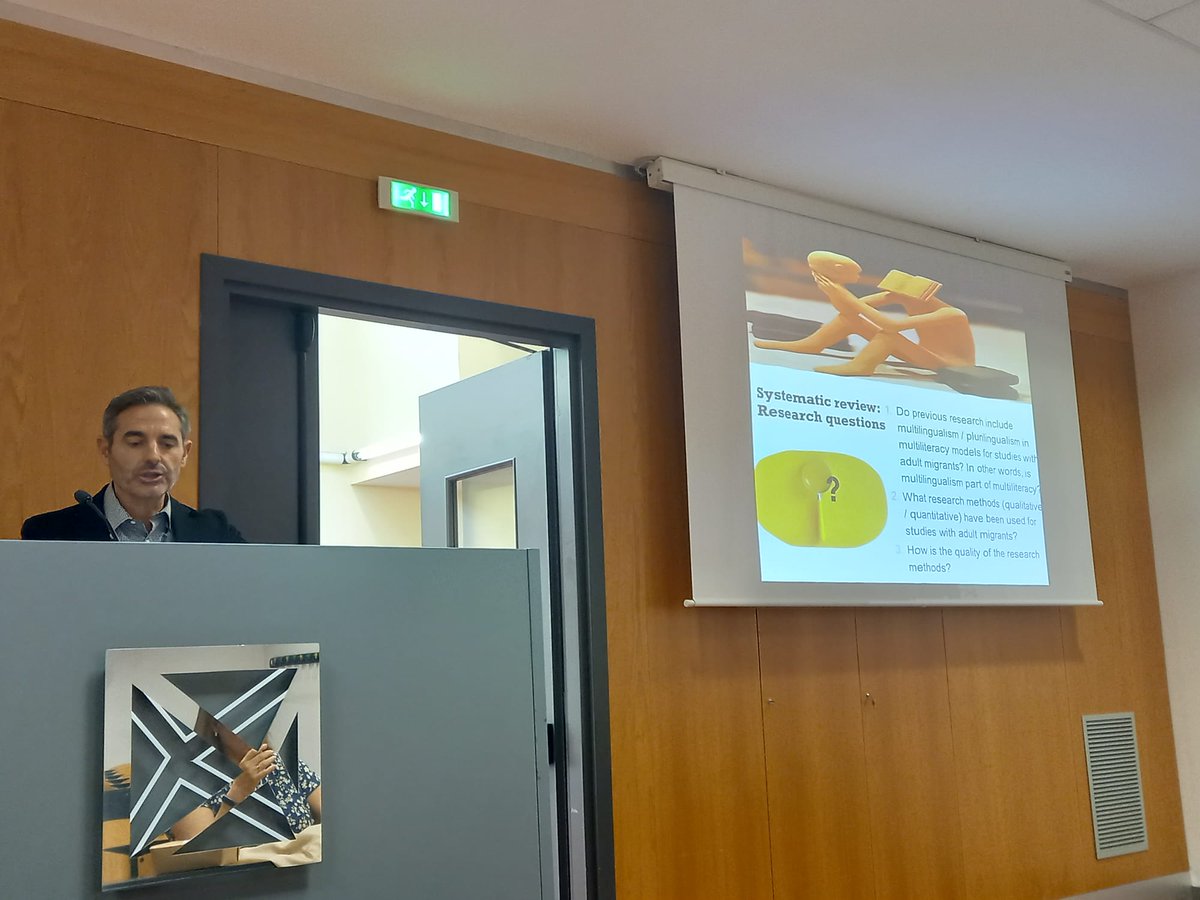 MCFonsecaMora's tweet photo. Presenting results at #ESREA triennial conference at @University Milano Bicocca. "Adult literacies for the immediate future" @ReALL_es #Multiliteracies @UniHuelva @coideso https://t.co/nKEFVp9Z1b