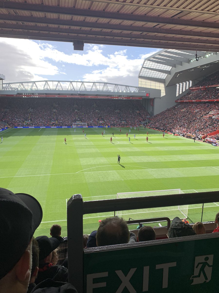 Andyriley88's tweet photo. Shame about the result but great to be back at anfield 🥰. #LFC #YNWA https://t.co/SJw3cZqguA