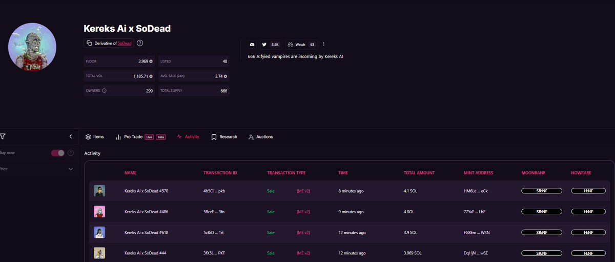 Mathai40's tweet photo. You might look at this and think, oh cool @KereksAI collab is doing 3x their own floor...as a 10:3 holder I look at it and go....oh cool, I'm going to get a healthy rev share off this volume and only have to share it with 200 other people max...iykyk https://t.co/SWV6Tac6jA