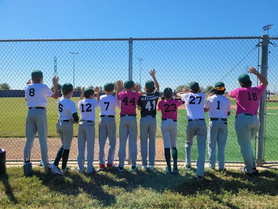 My son’s baseball team supporting their teammate’s sister, Haley! #haleystrong 💕
