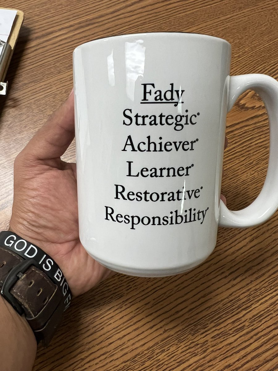 Thank you 🙏 <a href="/hebisd/">HEB ISD</a> for the strengths mug <a href="/CliftonStrength/">CliftonStrengths</a> 💪 #StrongerTogether <a href="/HEBISDpeople/">HEB ISD People</a>