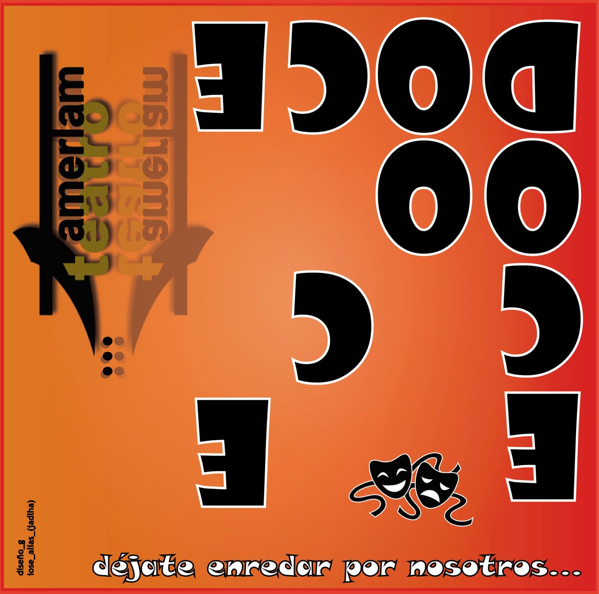 TamerlamTeatro's tweet photo. y van #doce...
el #teatro, #reflejo de todo aquello que nos rodea,
de la #vida,
y nosotros somos reflejo de la vida,
o al menos lo intentamos,
por ello, déjate #enredar por nosotros... https://t.co/wNuo21zZrW