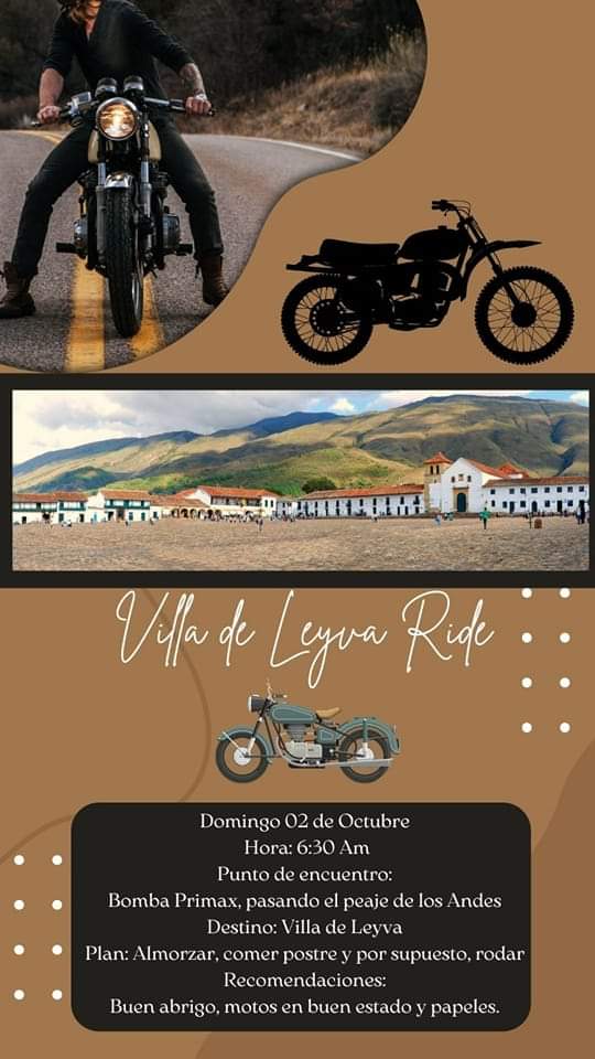 A la gente en Bogotá o cerca...unos riders organizan rodada mañana
#RoyalFamily #RoyalEnfieldbogota