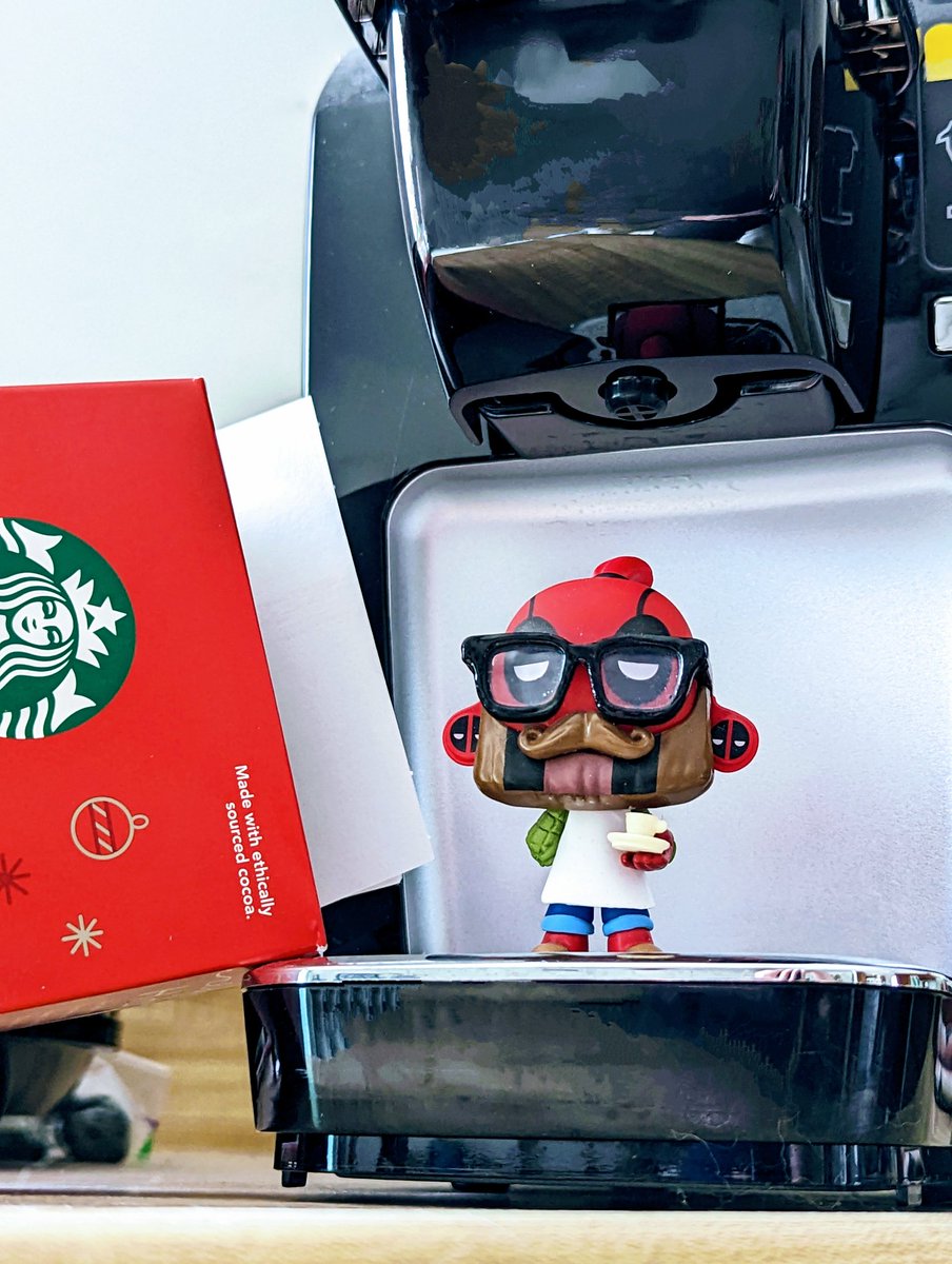 SpectorKate's tweet photo. Don't even think about it until the first cup of coffee is done!

@OriginalFunko #FunkoPhotoADayChallenge #InternationalCoffeeDay #deadpool #funkodeadpool https://t.co/gPeNKuamRK