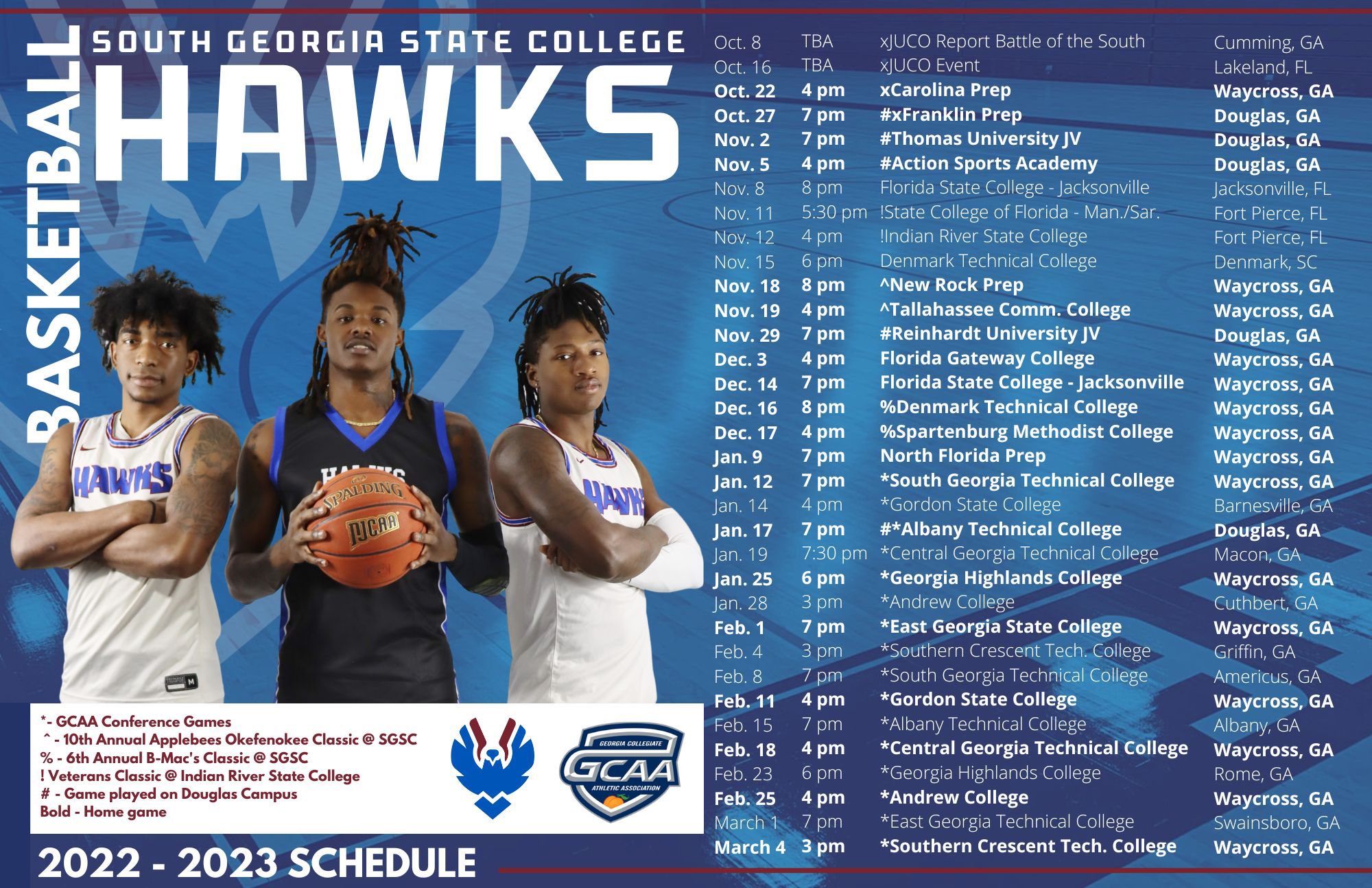 Hawks Hoops on Twitter "20222023 South State College Hawks Men’s Basketball Schedule 