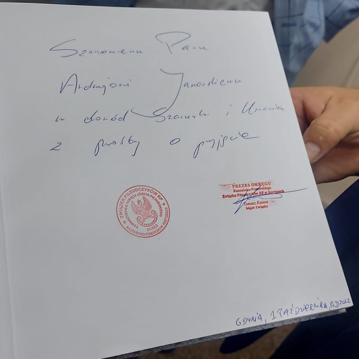 Dziękuję Związkowi  Piłsudczyków RP Okręgowi Kaszubsko-Pomorskiemu <a href="/ZPRPPolska/">ZWIĄZEK PIŁSUDCZYKÓW RP</a> za miłe wyróżnienie :)