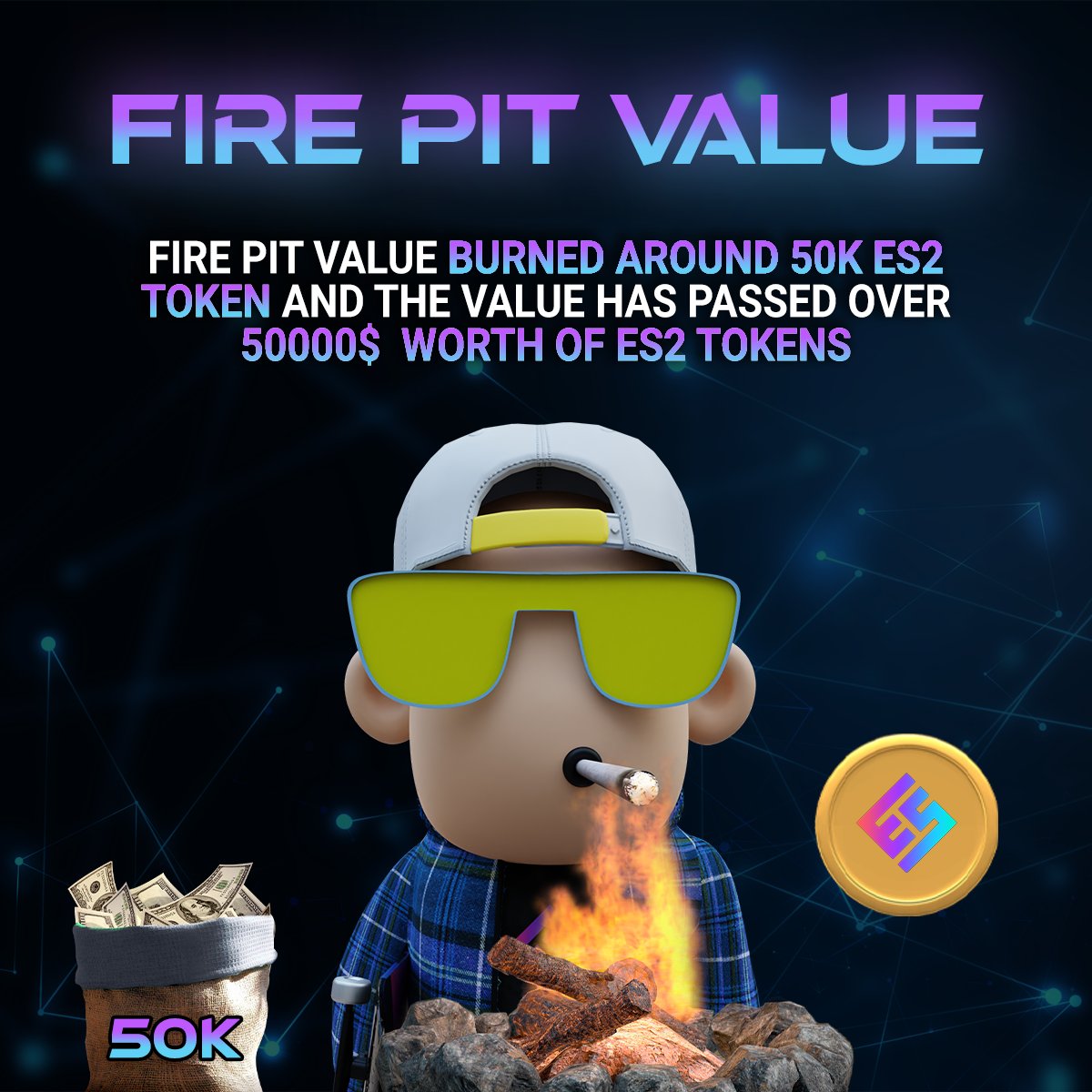 InDefiWeTrustt's tweet image. 🔥The Firepit keeps on growing! With every transaction 4.5% is burned and will go directly to the Firepit.🔥

💸Our taxes are carefully thought through to deliver long term passive income to our holders.💸

🔥The firepit has now over 60k #ES2 tokens🔥
#bsc #bnb #eversafuv2 #btc