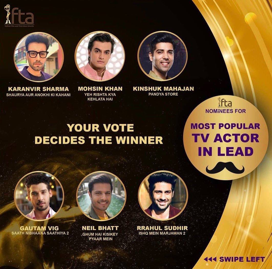 ifta_india's tweet photo. Vote for your Favourite TV Actor in Lead role on https://t.co/4UrMcXvA09 and make him win IFTA 2022 ๐#polbol #ifta
@KinshukFC @GautamVigNet @neilbhatt4 @ohshagunpandey @simbanagpalwrld @VivianDTeam @VivianDsena01 @rohitsuchantifc https://t.co/yLQKduq6e1