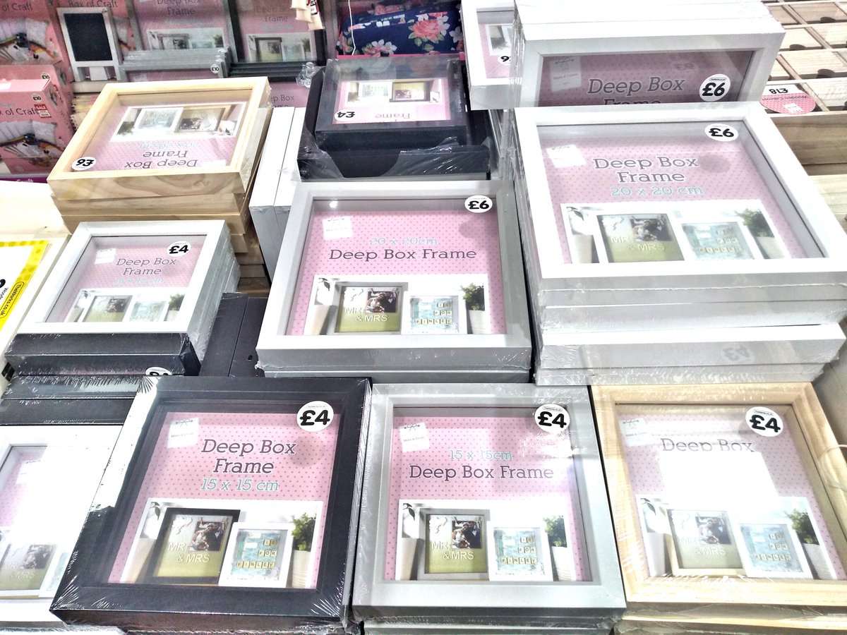 Theworksleics's tweet photo. 3 for 2 special offer on all our deep box frames at The Works in Leicester is now on. Buy any 2 and get a 3rd box frame for free. 15x15 cm &amp; 20x20cm available
#Leicester #GallowtreeGate #Boxframes #Crafting #LeicesterCrafting https://t.co/lWZMozmA0P
