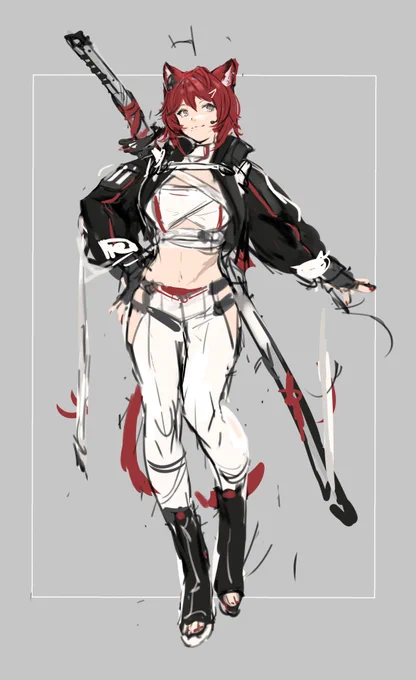 手癖オリキャラクガキ 