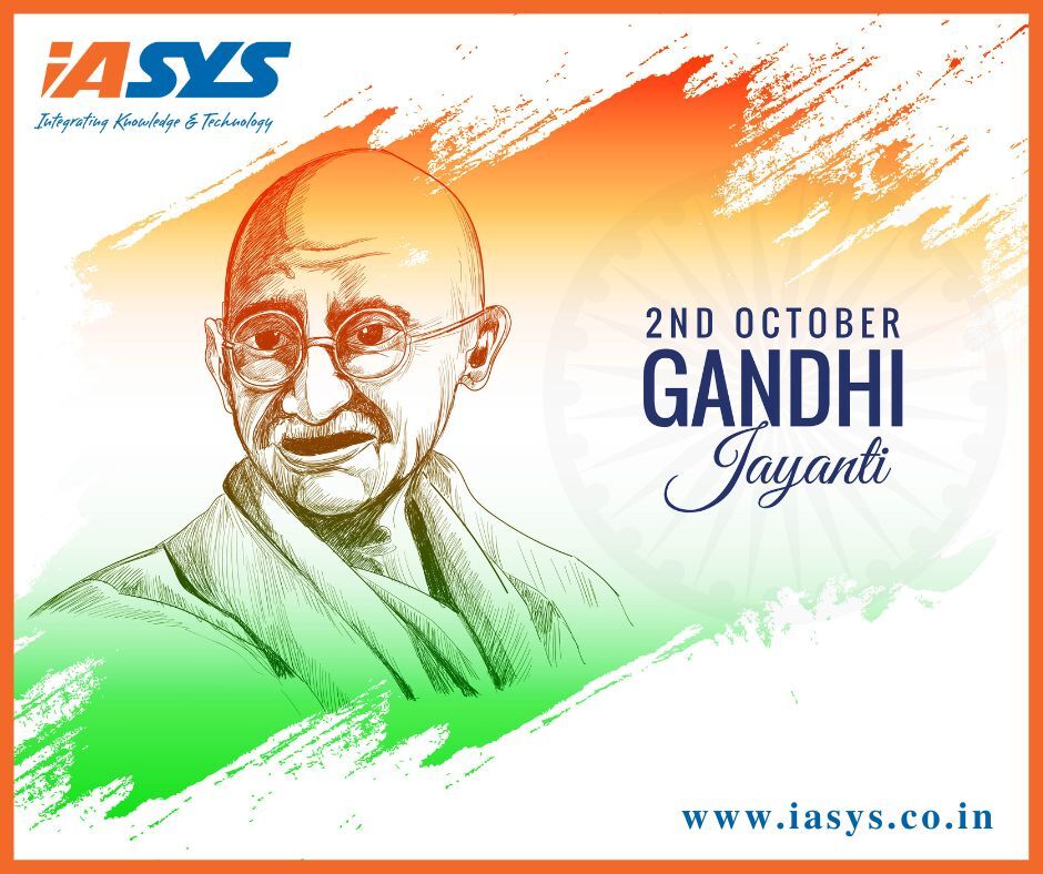 iasys_tech's tweet photo. “The future depends on what we do in the present.”  

Mahatma Gandhi

#GandhiJayanti #iASYS #MahatmaGandhi #india  #freedom #fatherofthenation https://t.co/d3lNr2YfvV