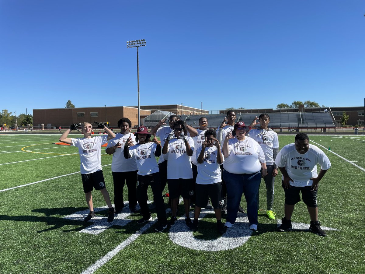 This coach is proud of her athletes. Great season. #unifiedagflagfootball <a href="/UnifiedCoaches/">Unified Coaches Association of Indiana</a> <a href="/LCHSAthletics/">LCHSAthletics</a> <a href="/LCHSBears/">Lawrence Central</a>