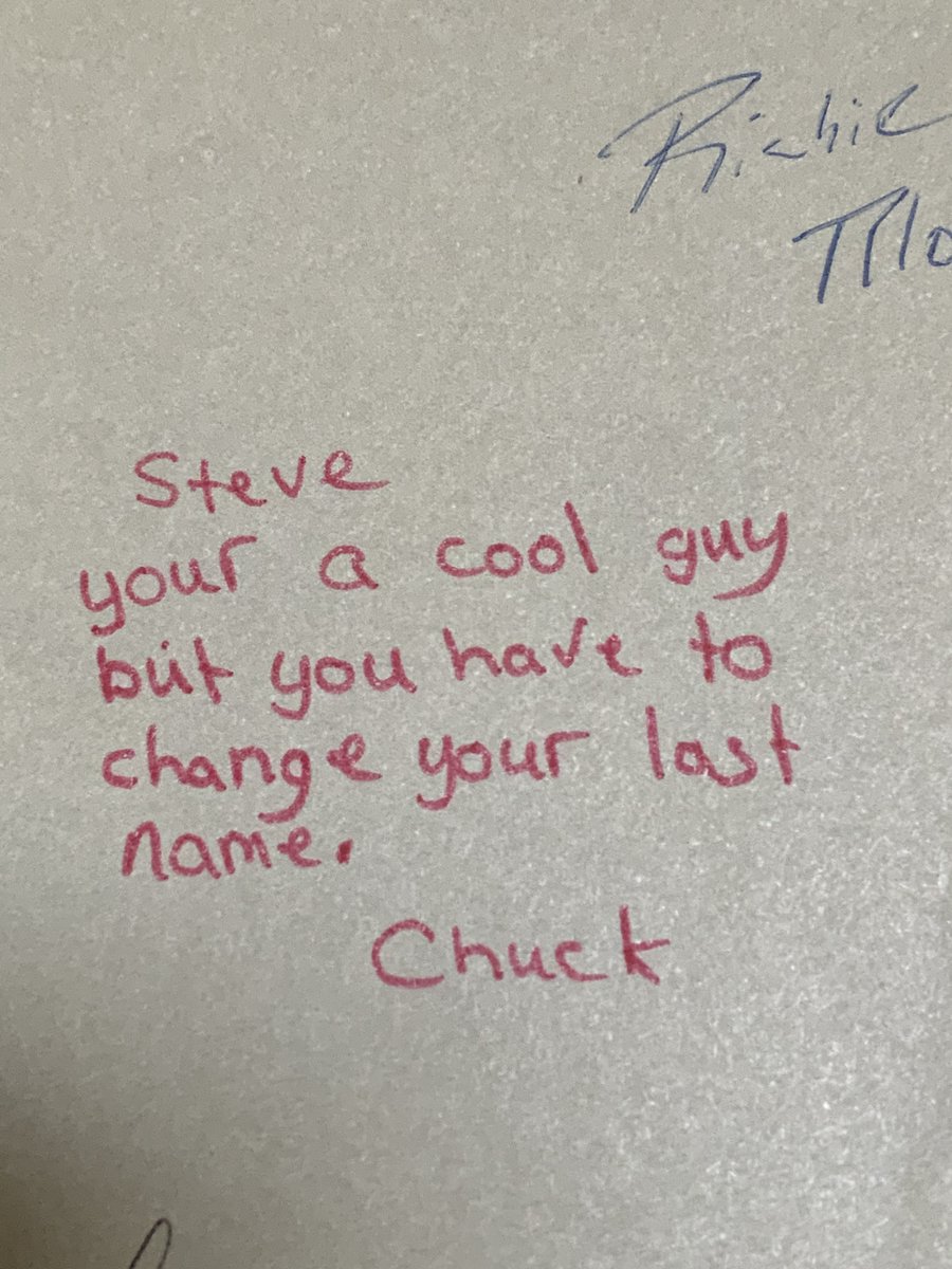 StephenWacker's tweet image. From my eighth grade yearbook. 

Thanks for the advice, Chuck 
(who didn&apos;t even have the guts to write his last name!)