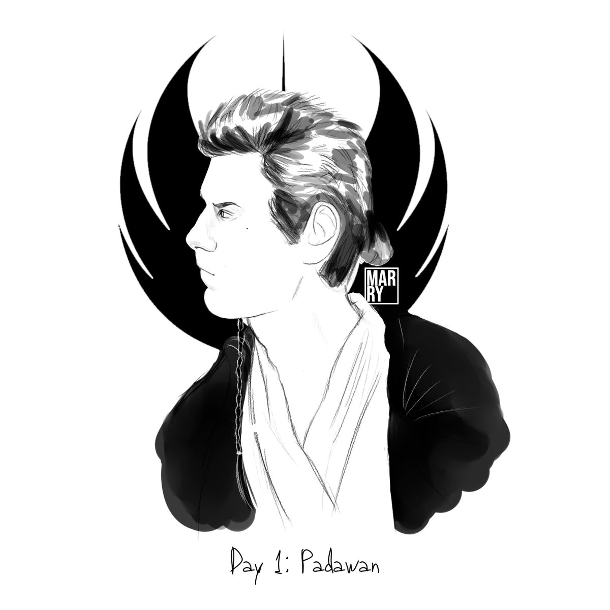 #starwarstober22 Day 1: Padawan
Not as iconic as mullet obi wan or rots obi wan, but just as beloved, by me at least.

#obiwan #obiwankenobi #prequels