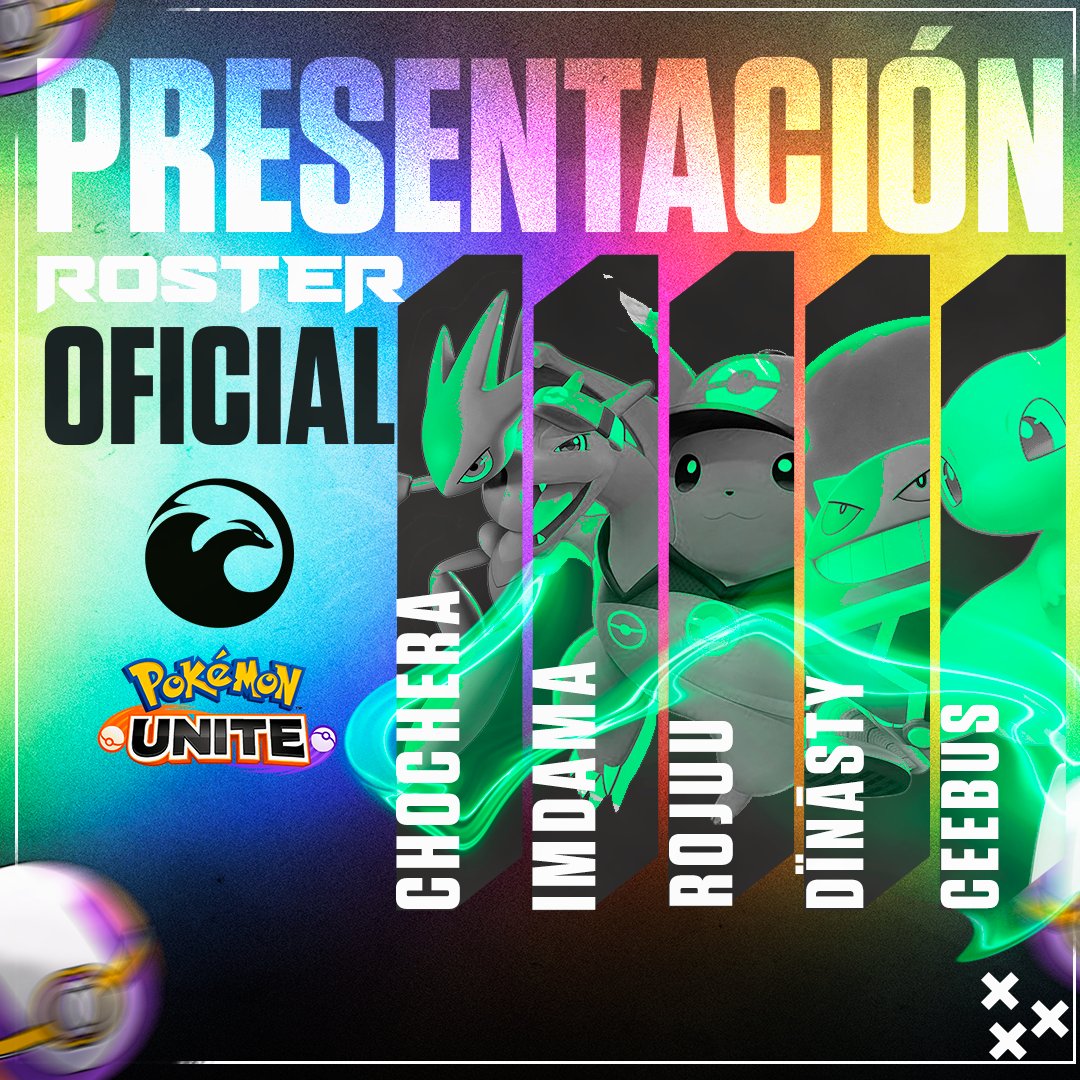 FantasyGTeam's tweet photo. #RosterOficial
Nuestras alineaciones están completas con grandes players🔥

Damos la bienvenida a nuestros chicos que portarán oficialmente la piel de dragón, confiamos en ustedes.🐲
#GoFantasy #PokemonUnited https://t.co/3YqeaaFwoi