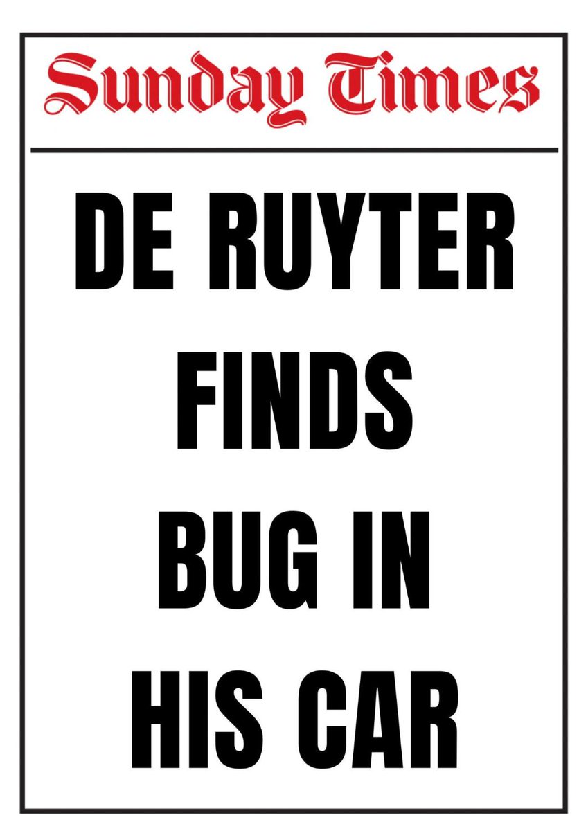 SundayTimesZA's tweet photo. Embattled Eskom CEO Andre de Ruyter finds a “highly sophisticated” listening device in his car. Details in the #SundayTimesZA tomorrow. https://t.co/cL56twhhN6