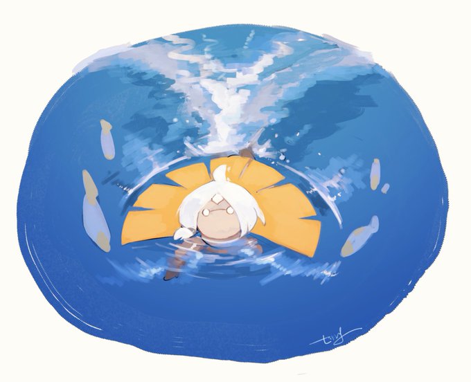「1girl swimming」 illustration images(Latest)