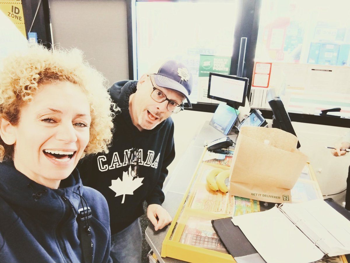 buying bananas with John Wing!!! I had eye poo poo on my nose for an hour:)