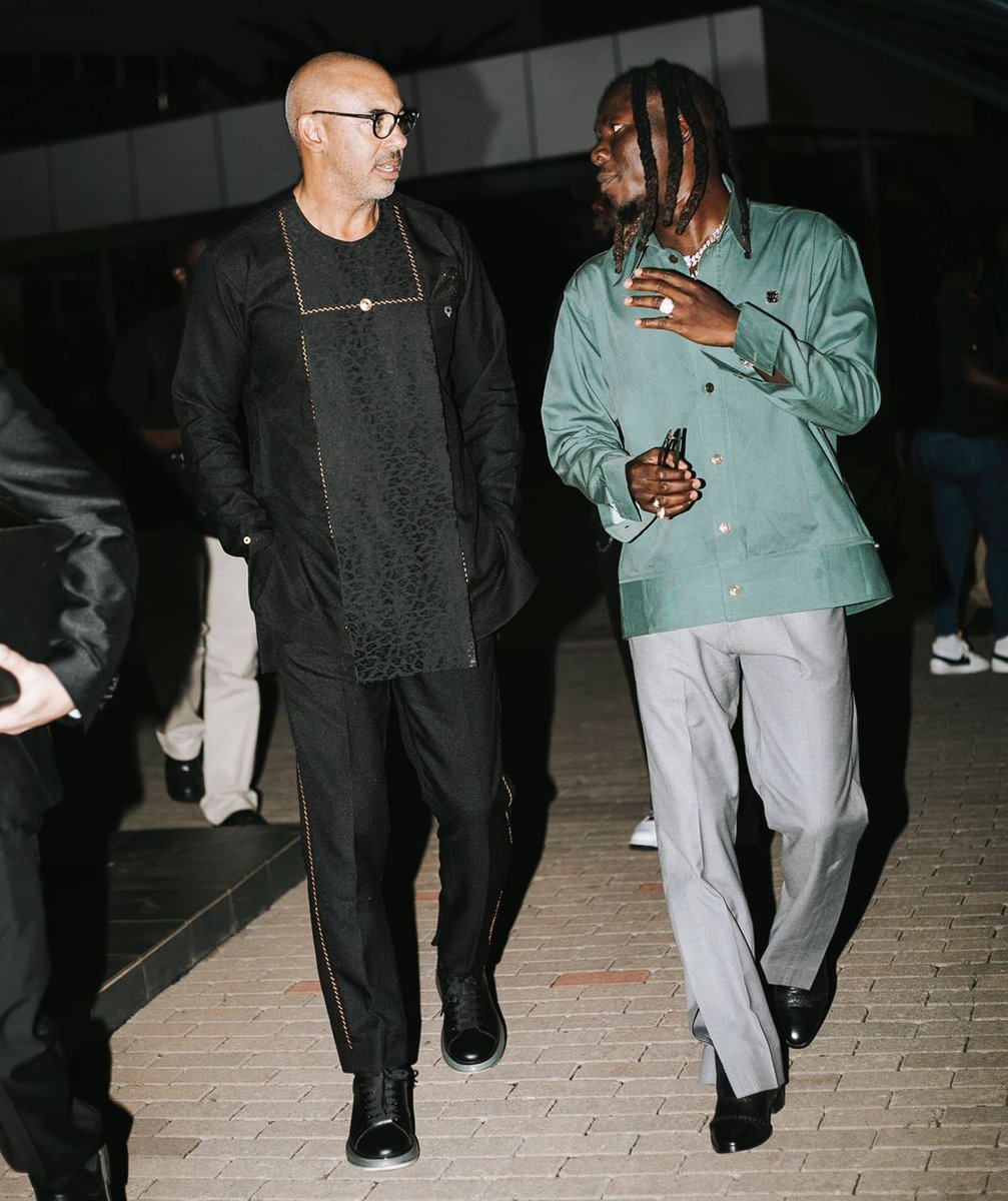 tv3_ghana's tweet photo. '@stonebwoy with the CEO of Grammy Awards, Harvey Mason Jnr and @Dentaa_show in Rwanda.
#TV3GH #GubainRwanda https://t.co/UiG2kXXIqd