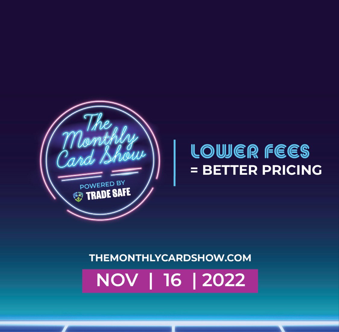 Signup today! The Monthly Card Show.  Virtual card show with giveaways from the comfort of your couch! #sportscards #sportscardsforsale #thehobby #panini #psa #gradedcards #cardshow