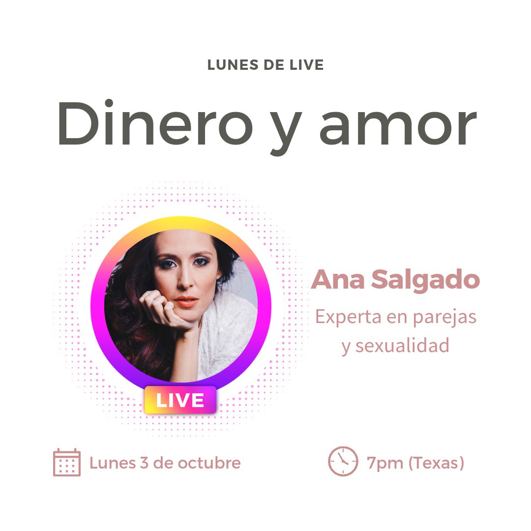 anasalgado_us's tweet photo. DINERO Y AMOR
🙏Lo sagrado del dinero
🚷Creencias limitantes para 
éxito, prosperidad y abundancia
💑¿Cómo manejar el dinero
como pareja?

Desde mi IG
@anasalgado_us

 #instagramlive #amor #terapia #terapiadepareja #dinero #exito #prosperidad #abundancia #riqueza #parejas #mujer https://t.co/AYBqpMRzhu