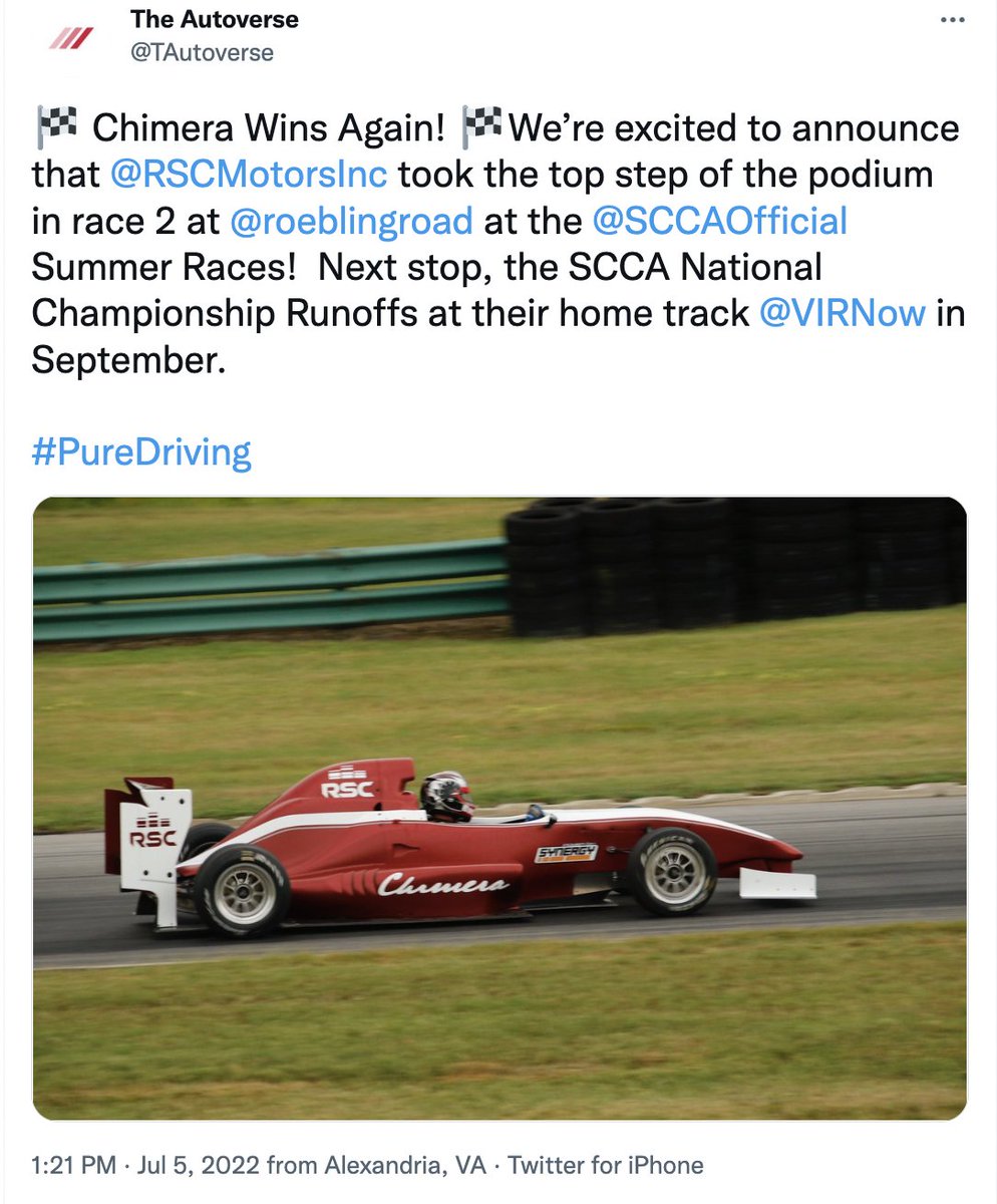 RSCMotorsInc's tweet photo. Amazing year, amazing work by RSC Motors Technical Director and Driver Victor Seaber - getting a BMW S1000RR to work in an F1000 car. Three podiums. Two victories. #PureDriving https://t.co/c1EMs4IuzM