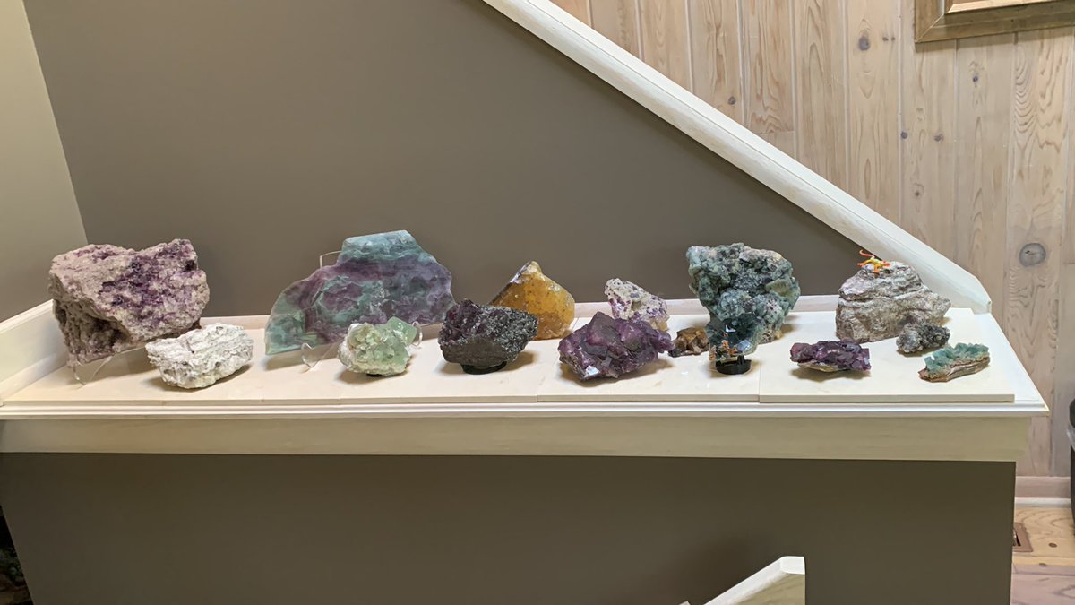 dougbank's tweet photo. @clockwise121 @MineralCup Zircon may fluoresce, but Fluorite is prettier. And I have a lot of it…. https://t.co/HNCFFTAWG7