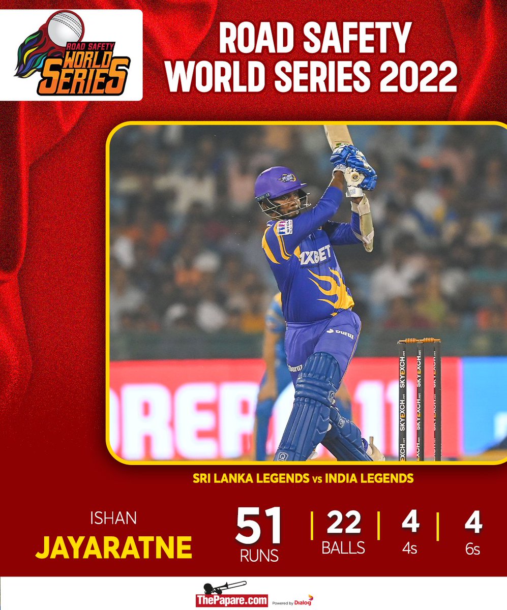 ThePapareSports's tweet photo. A fighting half-century from Ishan Jayaratne!
#SriLankaLegends #SLLvINDL #RSWS
More 👉 https://t.co/ZG1U0JUpG6 https://t.co/0cKodhZ4zW