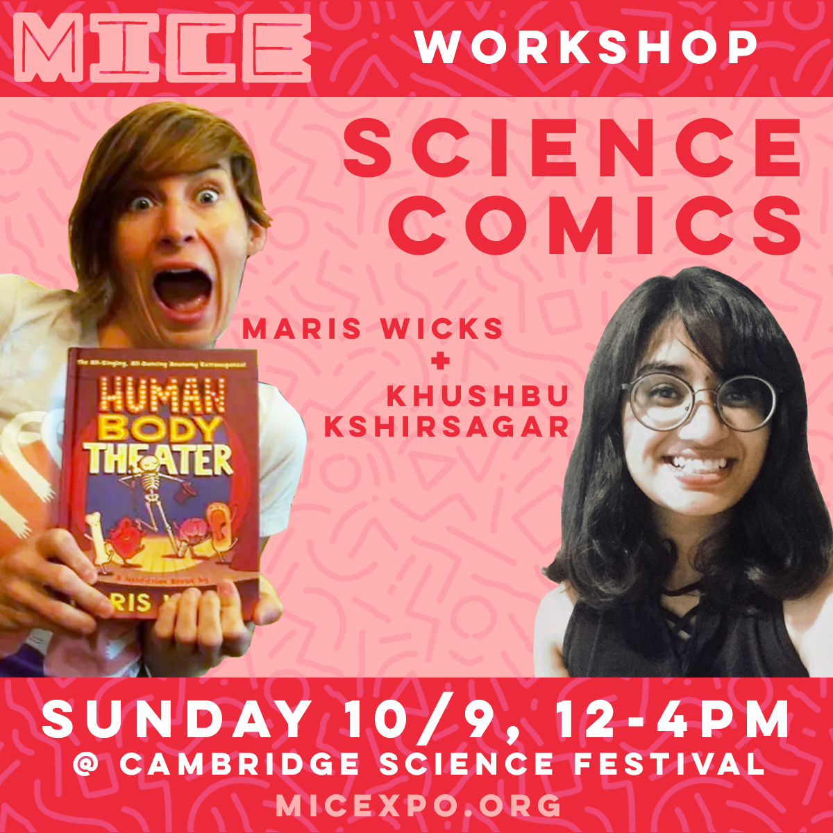 We're so excited to have the opportunity to host Maris Wicks (@mariswicks) & Khushbu Kshirsagar for a Science Comics Workshop as part of the @CambSciFest! RSVP here: micexpo.org/events/science… #MICE2022