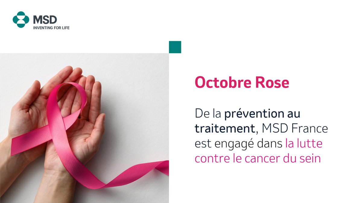 📅C’est le début d’#OctobreRose, le mois de sensibilisation auX cancerS du sein ! 🎀 Chez @MSDFrance, le cancer du sein, ce n’est pas qu’en octobre ! Tout au long de l’année, nos équipes sont mobilisées pour améliorer la prise en charge des patientes qui en souffrent.