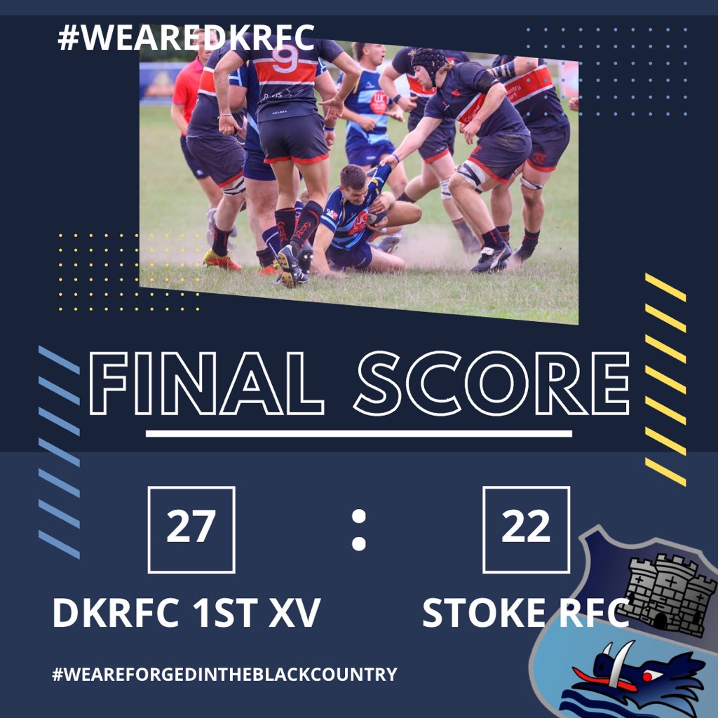 DKRugbyClub's tweet photo. 🐗 Todays Results…
🏉 Three teams, three results … our 1s now go 2nd in the league, well done to all the boys who played today!
#WeAreDKRFC #threeteams #threeresults #wellplayedboys #WeAreForgedInTheBlackCountry https://t.co/yxZClrbhnM