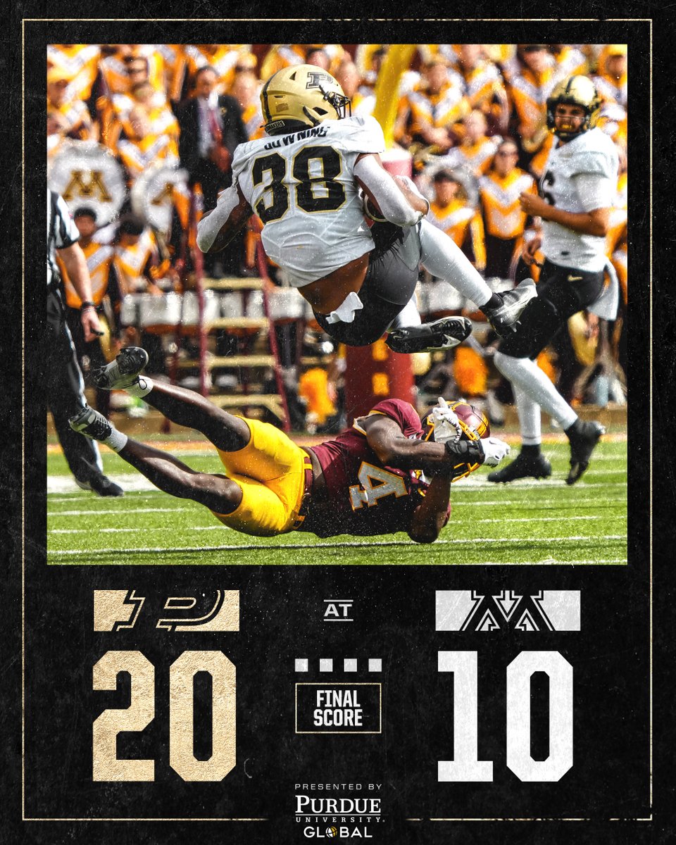 BoilerFootball's tweet photo. Road win.

Road win at Minnesota.

ROAD WIN AT #21 MINNESOTA. https://t.co/yxm6GRMmPX