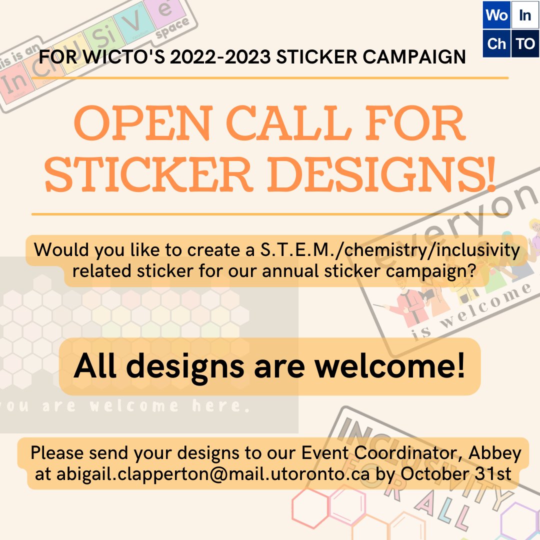 WIC_Toronto's tweet photo. Our sticker campaign is returning for the 2022-2023 year! Portion of proceeds this year will be donated to charity. Our sticker campaign last year raised ~$1200 for @The519! Check out https://t.co/eiE3yjQRIL for more information. https://t.co/chuNnYl6VG