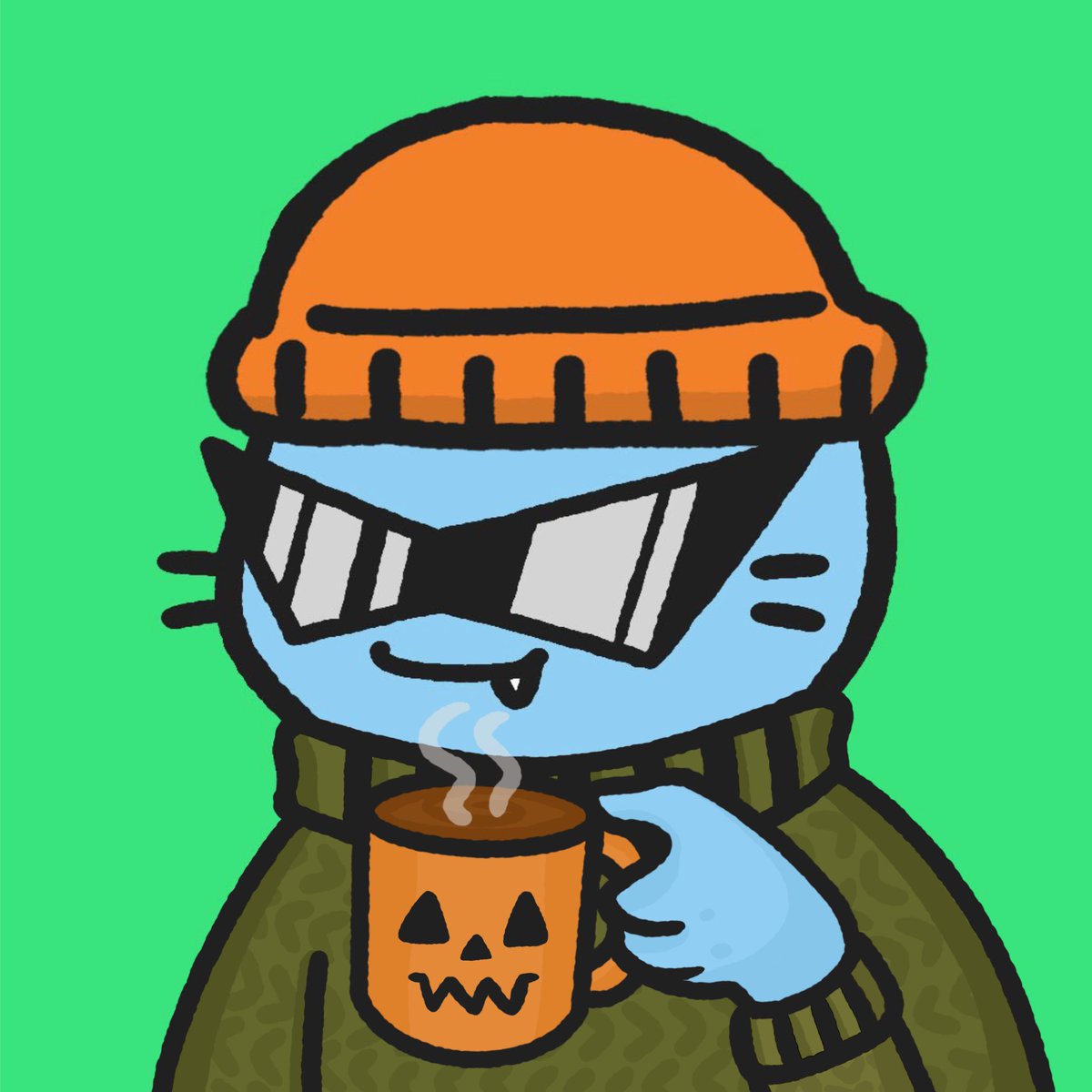 aBuzzedBee's tweet photo. 🍂Happy October 1st &amp; Coffee Day🍂

Made some cozy assets for the @coolcatsnft fam this morning so check out the thread to grab the pngs!
If you need help adding the images over your Cats, lmk via a comment.

Model Cat: @0xscottyb 💛 https://t.co/NNPT1voMtG