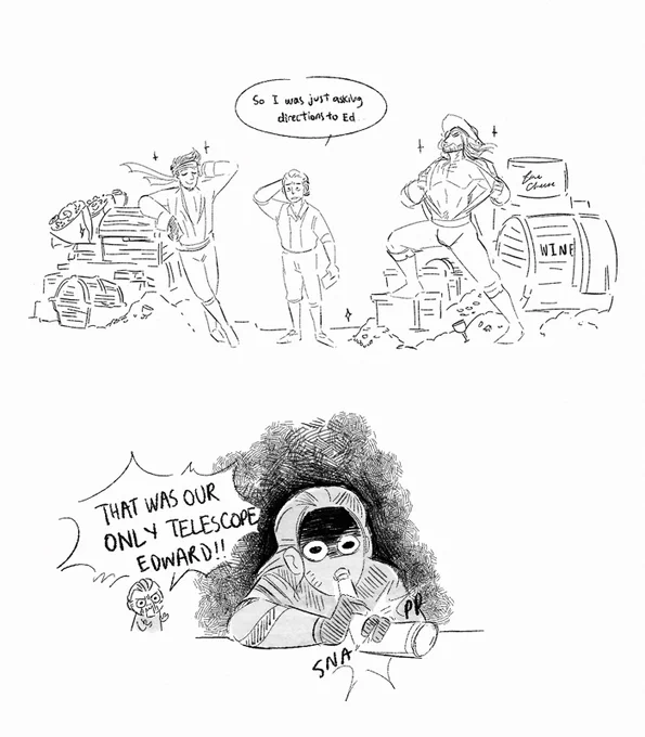 Ed isn't jealous or anything #ofmd #OurFlagMeansDeath #OFMDfanart 