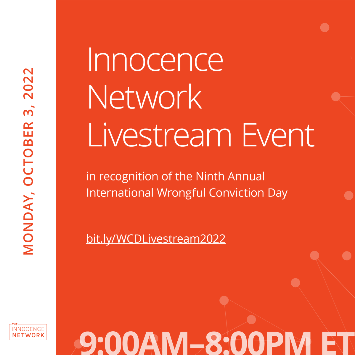 innocencelondon's tweet photo. @InnocenceNtwrk livestream event today. 3pm BST our director @LouHew1179 is speaking about the impact of CCTV evidence #WCD2022 #AcademicTwitter
Donate if you can https://t.co/asRP3oyhaS #IPLGiving https://t.co/FGwURXAzXR