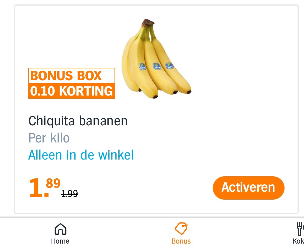 suusonline's tweet photo. Wil jullie niet jaloers maken maar ik heb volgende week dikke korting op Chiquita bananen in mijn persoonlijke bonusdoos. 🥳
#Bonusbox #Korting https://t.co/1aoaSj6y8j