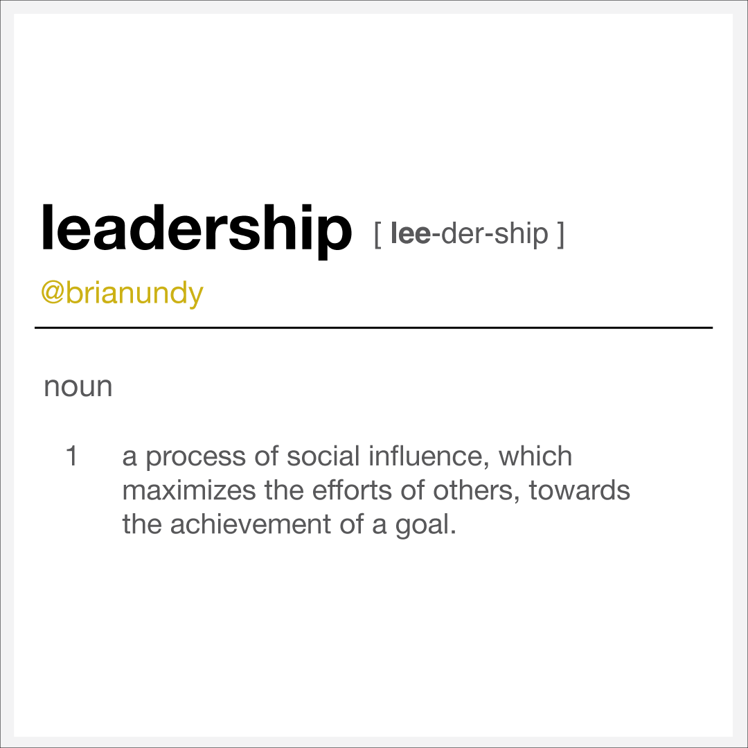 brianundy's tweet photo. Leadership is a convoluted topic because every successful leader does it a little bit differently.

But no matter which leadership style you resonate with, it's all about the ability to use social influence to maximize the effort of others towards a goal. https://t.co/dGl0pPoQ3s
