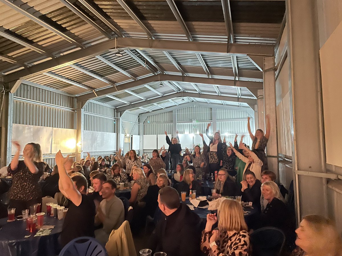 Last night was our third <a href="/miss_tesstickle/">Tess Tickle</a> drag show fundraiser. 150 women, 10 men, 4 drag queens in a cow shed that we transformed. We turned our village into a 🌈 We raised £1500 for the local food bank to provide over 250 Xmas dinners for people who are struggling #weardale