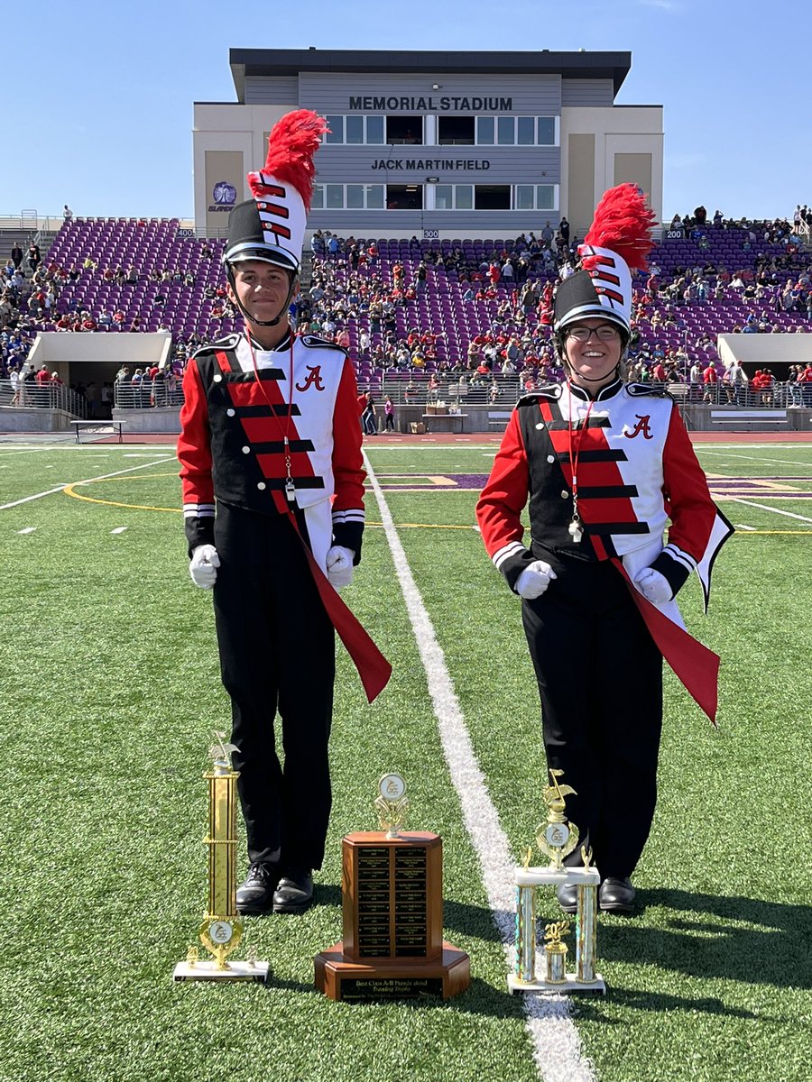 It’s a great Day to be a Husky
First place Class B Band Parade
Best overall ClassA/B Band Parade
Superior Rating Field Show