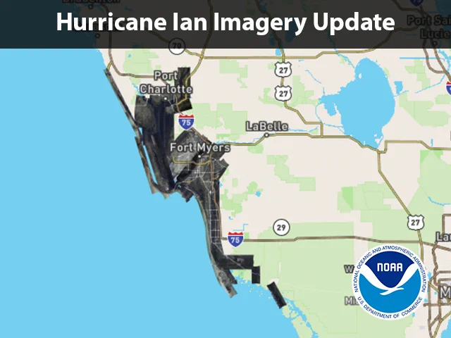 map of the imaged area