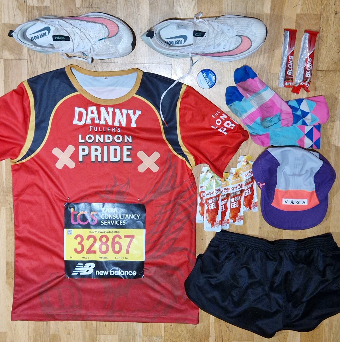 Nipple covers most important! <a href="/London_Pride/">Fuller's London Pride</a> <a href="/LondonMarathon/">TCS London Marathon</a>
