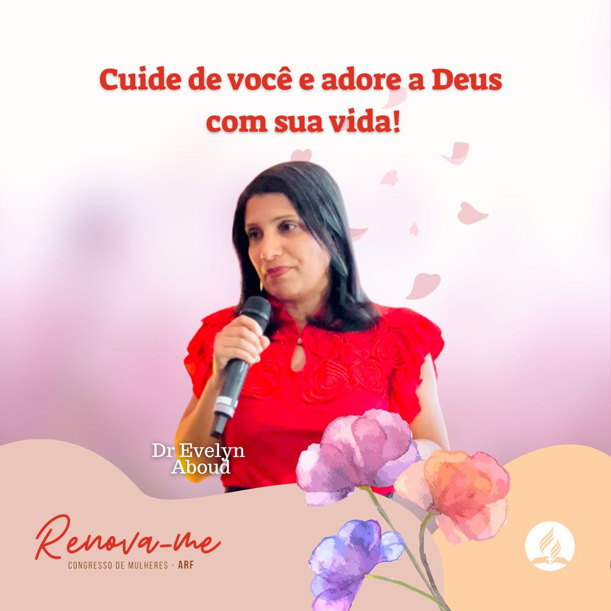 AdventistasARF's tweet photo. A ginecologista Dra. Evelyn Aboud, reforça que o cuidado com o corpo é uma forma de adoração! #CongressoMM #RenovaMe https://t.co/AQRBafPH48